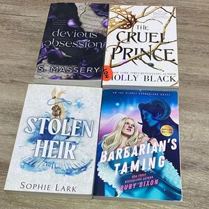 Set of four Booktok books VERY USED DAMAGED